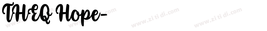 THEQ Hope字体转换